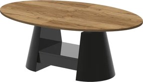 Owalny ławostół Calabro Max Hubertus dąb / połysk