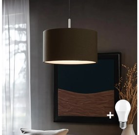 Eglo - LED Lampa wisząca TUNJA 1xE27/60W/230V brązowa