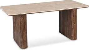 Stół Prostokątny ARAMIS 180 cm Trawertyn/Orzech Nowoczesny