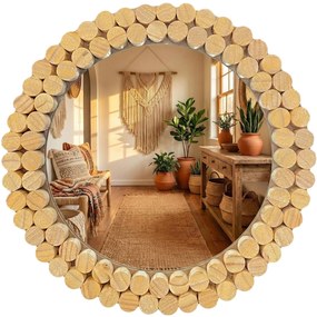 LUSTRO ŚCIENNE BOHO 36CM KLNA-MR01