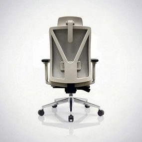 Fotel biurowy ergonomiczny obrotowy jasnobeżowy: VECTOR