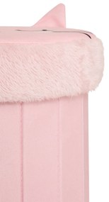 Różowa pufa kotek dla dzieci ANOKI, Ø 30 cm