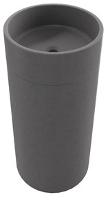 Umywalka betonowa wolostojąca bez otworu na baterię DELIS | Różne kolory : Kolor - Popielaty