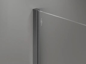 Mexen listwa przyścienna do ścianki prysznicowej 8 mm, gun gray szczotkowany - 800-00-66