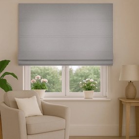 Roleta rzymska na wymiar Enjoy srebrna miękka gruba - do 140 cm