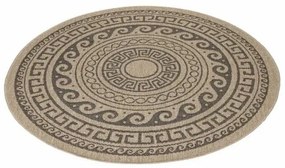 Dywan Comilla 0887 black, śr. 160 cm, śred. 160 cm