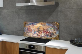 Panel szklany do Kuchni Artystyczna Wizja Aniołów