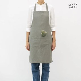 Lniany fartuch Khaki – Linen Tales