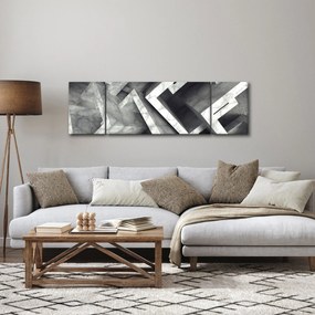 Abstrakcyjny obraz kostek (170x50 cm)