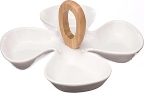 Półmisek na przekąski dzielony Kwiatek