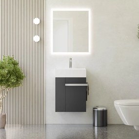 Gäste-WC Badmöbel-Set COMPACT 45 cm mit Waschbecken