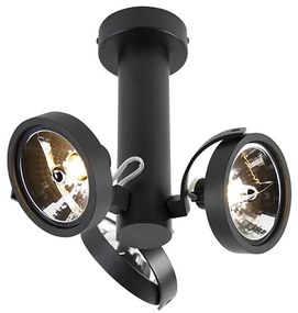 Designerski reflektor regulowany 3-światłowy w tym G9 czarny - GoesDesignerski Oswietlenie wewnetrzne