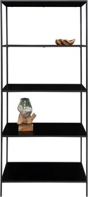 Czarny metalowy regał 80x170x36 cm Vita – House Nordic