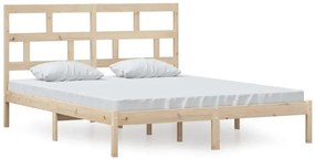 Małżeńskie łóżko z naturalnej sosny 160x200 L1-L47