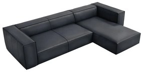 Ciemnoniebieski skórzany narożnik (prawostronny) Madame – Windsor &amp; Co Sofas