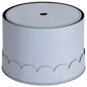 Jasnoszare kartonowe pojemniki z pokrywką zestaw 2 szt. ø 26x17,5 cm Wilma – Bigso Box of Sweden