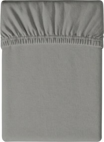 PrzytulneMieszkanie.pl Prześcieradło jersey szare 90 x 200 cm