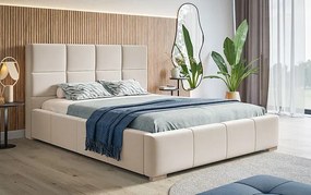 Jednoosobowe łóżko z pojemnikiem 90x200 Tri 3X - 36 kolorów