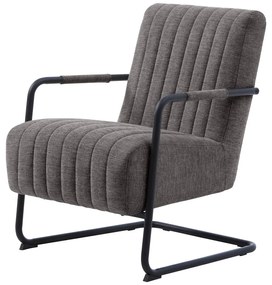 Ciemnoszary fotel Trout – Unique Furniture