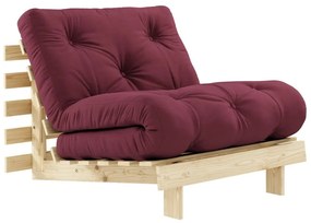 Fotel rozkładany Karup Design Roots Raw/Bordeaux