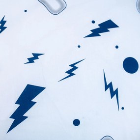 PrzytulneMieszkanie.pl PrzytulneMieszkanie.pl 3D Bawełniana pościel GAME OVER niebieska, 100% bawełna Rozmiar pościeli: 70 x 90 cm | 140 x 200 cm