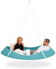 Niebieska huśtawka ogrodowa – Hangout Pod