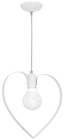 Dziecięca lampa wisząca LOVE 1xE27/60W/230V biała