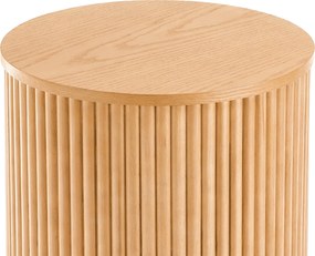 Stolik kawowy okrągły Tamis 40 cm - naturalny