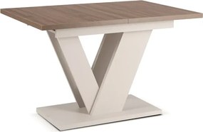 Stół Prostokątny Rozkładany CLARK 120-160 cm Orzech/Kaszmir Japandi