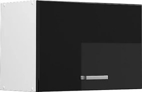 Szafka ścienna czarny wysoki połysk 60x31x40 r-line