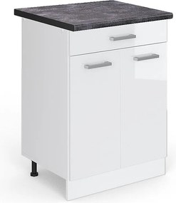 Szafka dolna do kuchni biały wysoki połysk 60x60x81.6 r-line