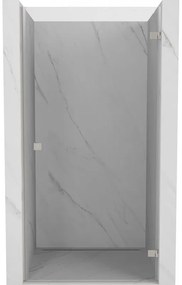 Mexen Lunar-B drzwi prysznicowe uchylne prawe 70 cm, transparent, nikiel szczotkowany - 832-070-000-97-00-P