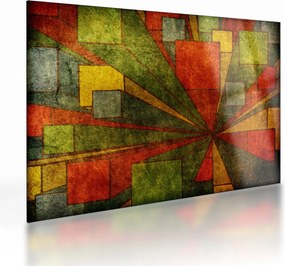 Obraz na szkle abstrakcji geometrycznej (70x50 cm)