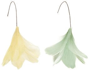 Zawieszane pióro na drucie FEATHER DECOR - więcej kolorów