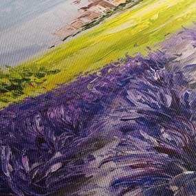 Obraz - Prowansja, Francja, malarstwo olejne (170x50 cm)
