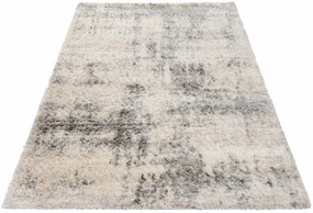 Nowoczesny kremowy dywan shaggy P6-A13