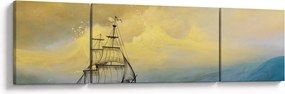 Obraz - Obraz statku ma morzu (170x50 cm)
