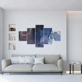 Obraz - Atrament marmurkowy (125x70 cm)