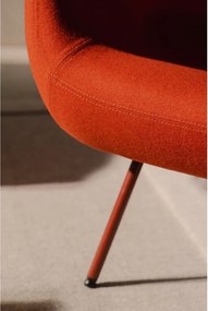 Czerwony wełniany fotel RM58 – noo.ma