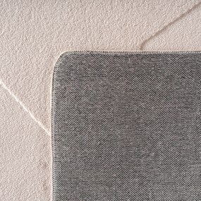Dywan nowoczesny 3D Pompei Geometryczny kremowy 240 cm x 340 cm