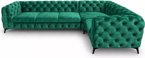 Narożnik Moet 323x202 pikowany glamour luksusowy do salonu personalizowany