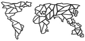 Metalowa dekoracja ścienna Map, 60x130 cm