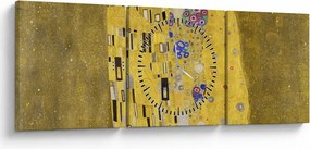 Obraz - Pocałunek (z zegarem) (90x30 cm)