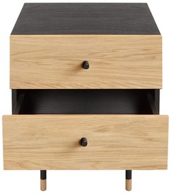 Szafka nocna w dekorze dębu w naturalnym kolorze Jugend – Woodman