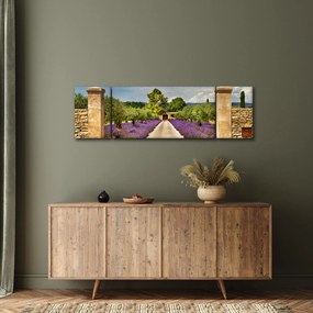 Obraz - Lawendowe ścieżki (170x50 cm)