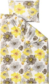 PrzytulneMieszkanie.pl PrzytulneMieszkanie.pl Pościel z mikrofibry FEONELLE żółto-szara Rozmiar pościeli: 70 x 90 cm | 140 x 200 cm
