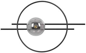 Czarno-grafitowy industrialny geometryczny kinkiet - 3X A722 D4-W37