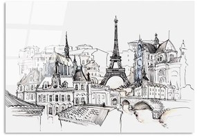 Szklany obraz 70x100 cm Paris – Wallity