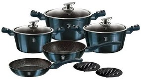 Berlinger Haus 10-częściowy komplet kuchenny Aquamarine Metallic Line