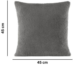 Poduszka dekoracyjna z mikropluszu 45x45 cm Cocoon – Tiseco Home Studio